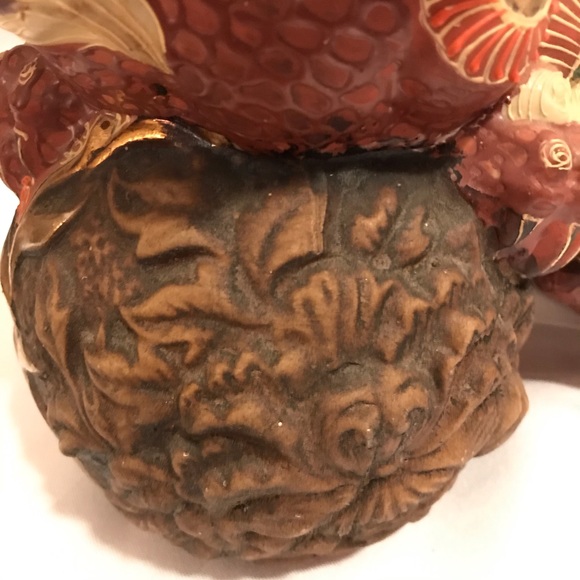 VTG Satsuma Porcelain Komainu Foo Dog Lion - Picture 13 of 16